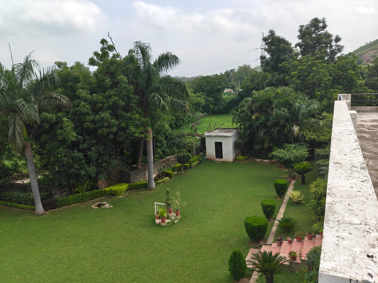 The retreat set within its green foothill setting