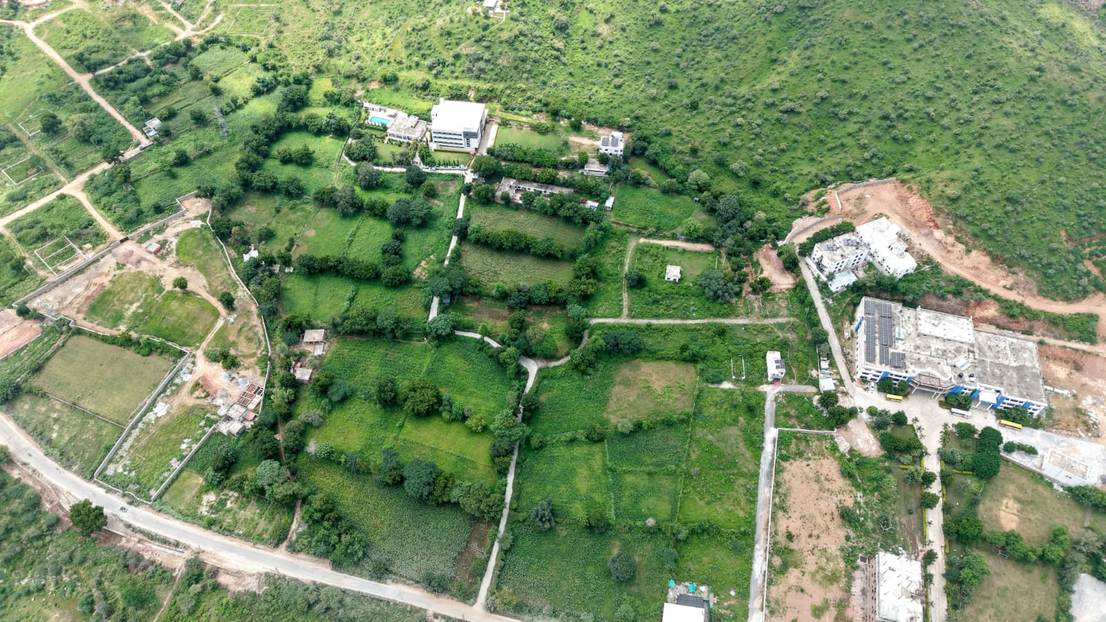 Open-air view across the peaceful Shiva Kingdom grounds